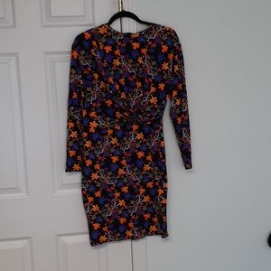 Colorful floral zara dress with tags size Medium